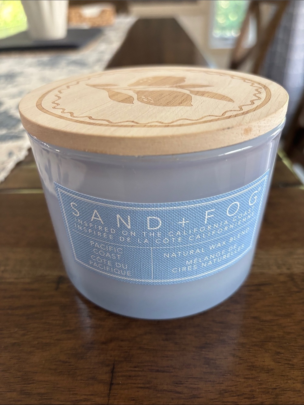 Sand + Fog Pacific Coast Scented Candle - Light Blue